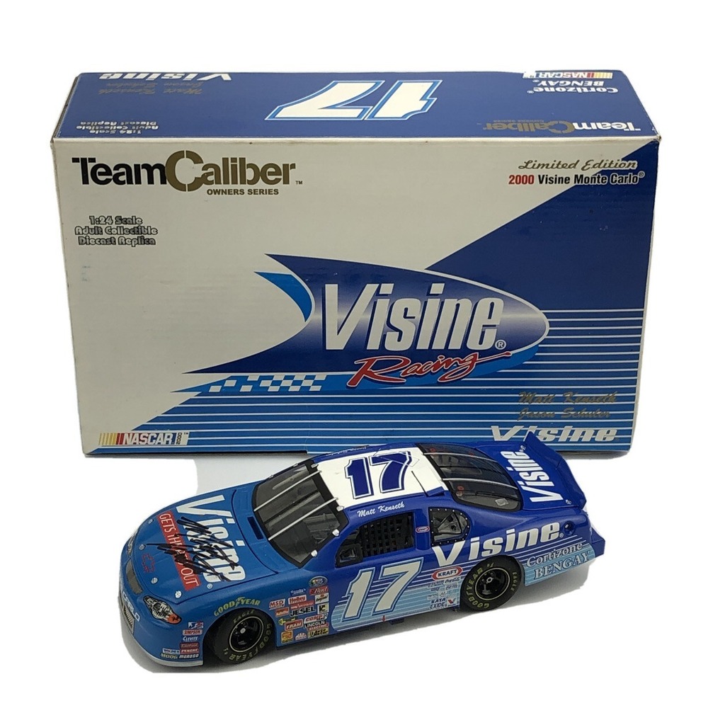 Vintage Matt Kenseth Die Cast Model 1:24 Team Caliber‎ Visine SIGNED Autograph